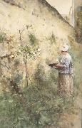 The Old Wall Carl Larsson